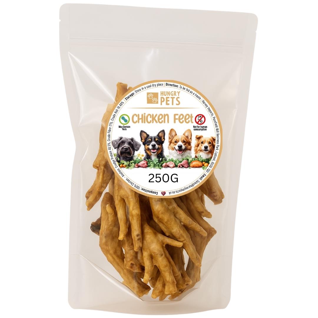 Hungry Pets Chicken Feet 250g Pouch