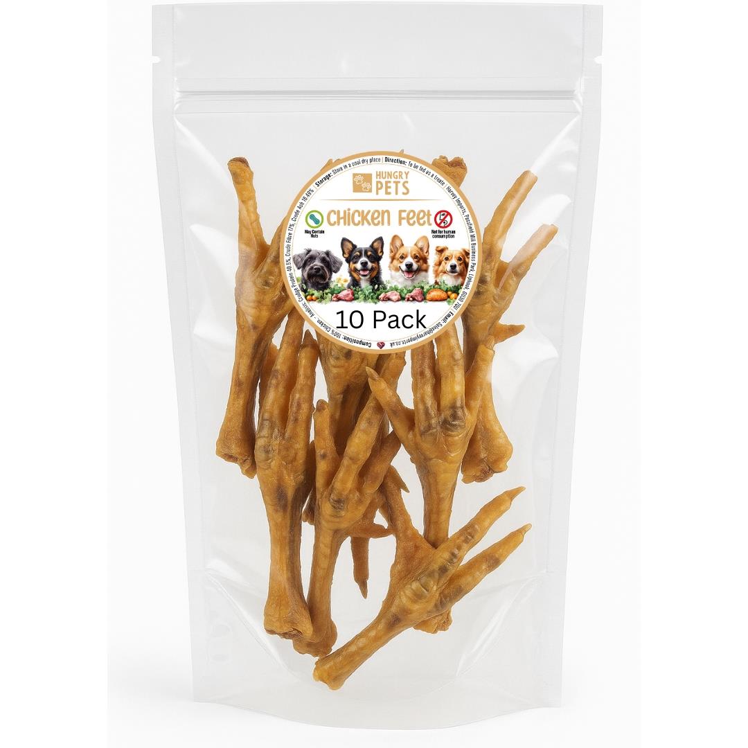 Hungry Pets Chicken Feet 10 Pack