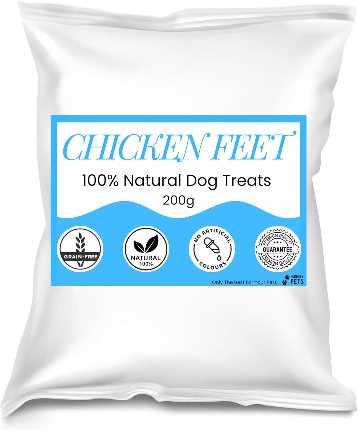 Hungry Pets Chicken Feet 200g Pouch