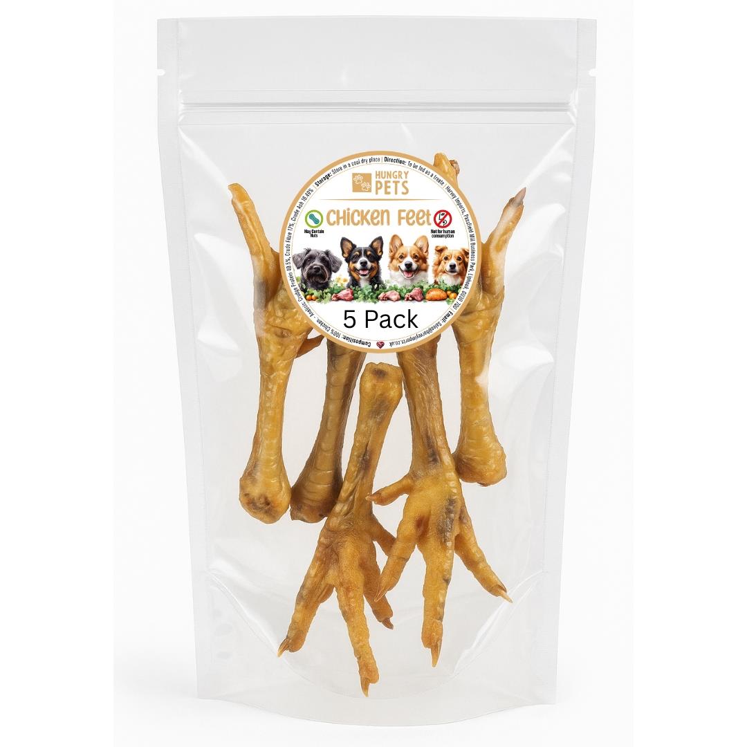 Hungry Pets Chicken Feet 5 Pack