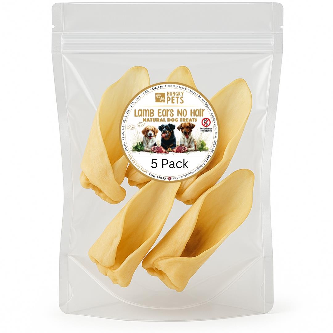 Hungry Pets Lamb Ear No Hair 5 Pack