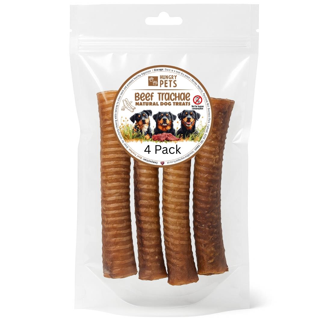 Hungry Pets Beef Trachea 15cm 4 Pack