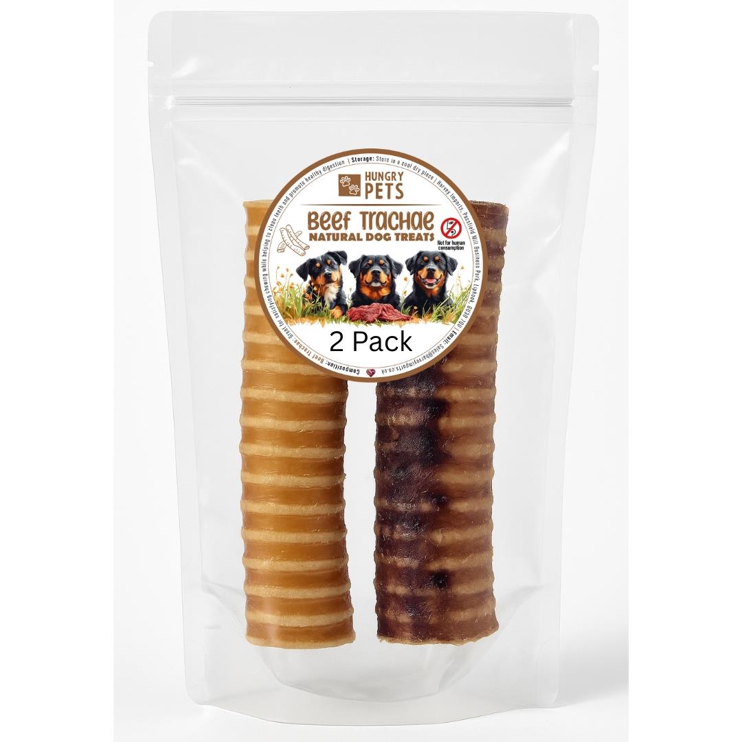 Hungry Pets Beef Trachea 2 Pack 15cm