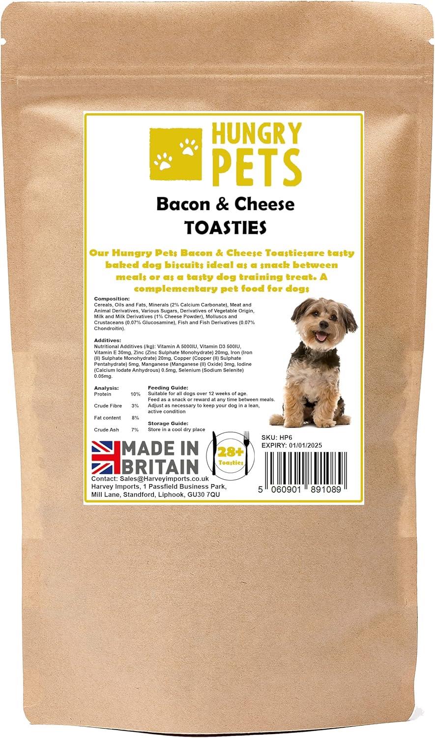 Hungry Pets Bacon & Cheese Toastees 200g