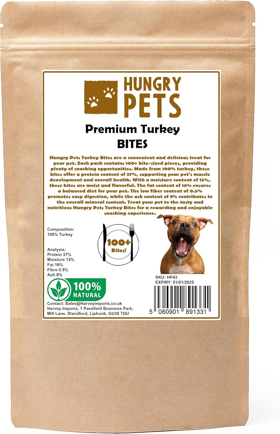 Hungry Pets Turkey Bites 100g Pouch