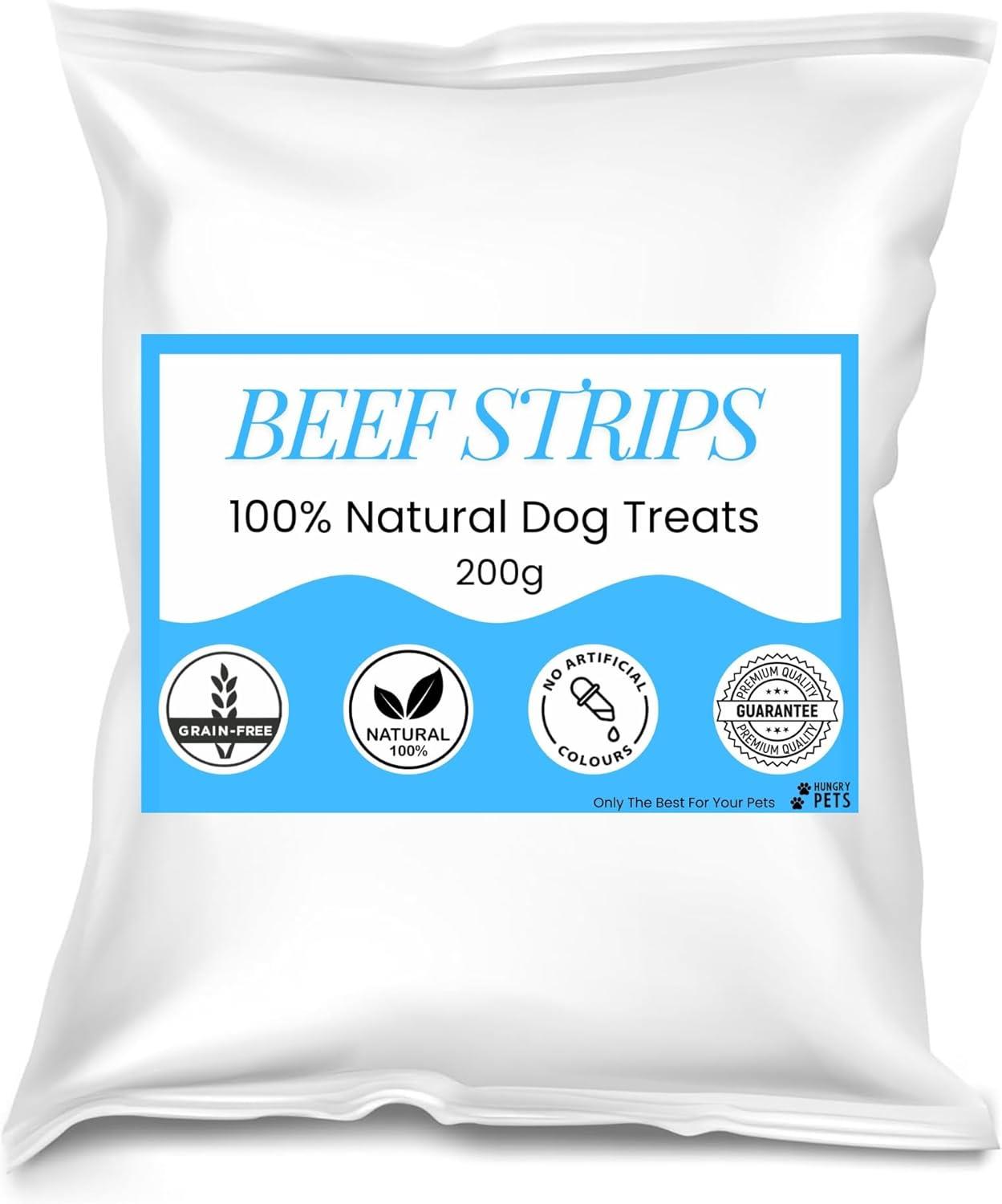 Hungry Pets Beef Strips 200g Pouch