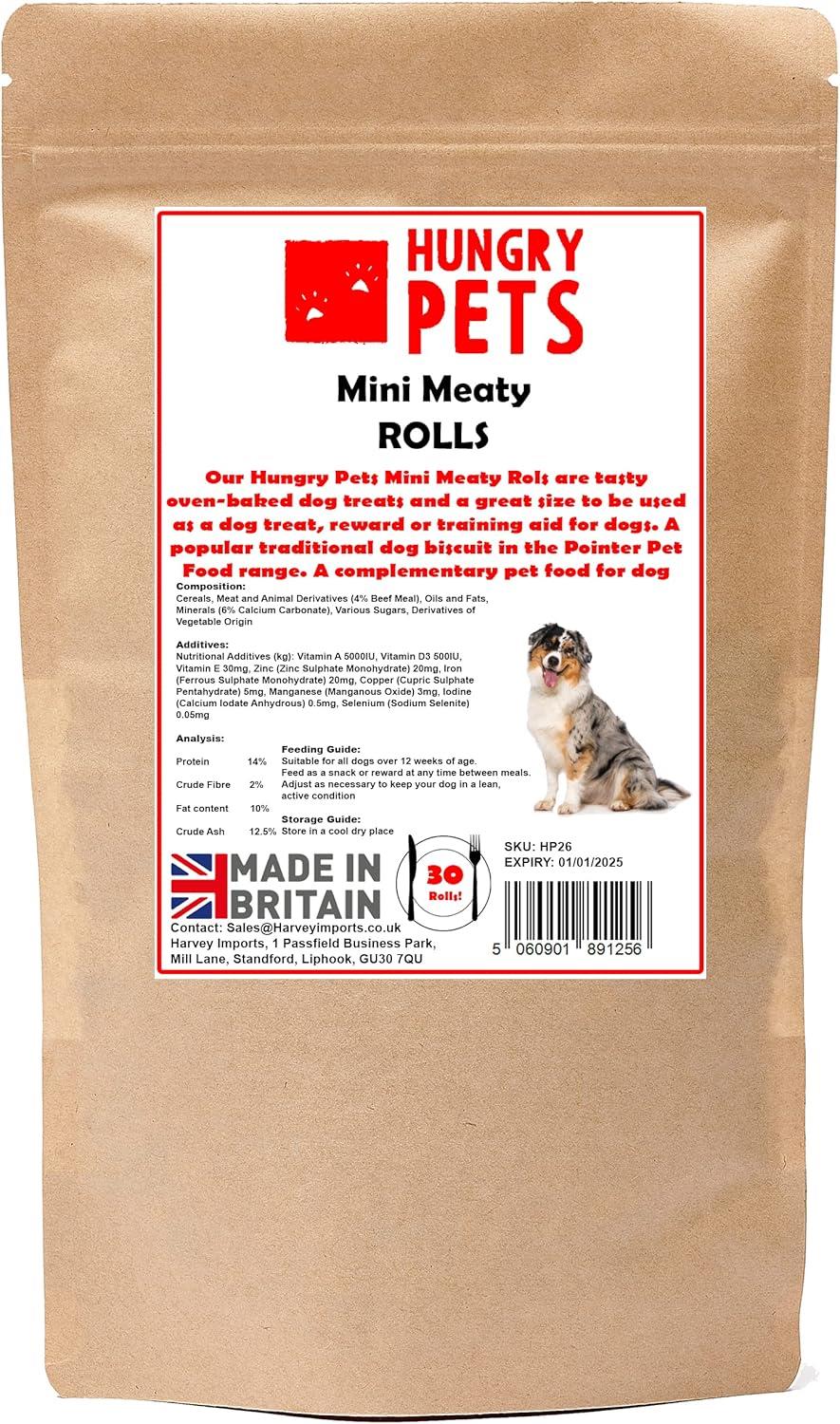 Hungry Pets Mini Meaty Rolls – 200g Pouch
