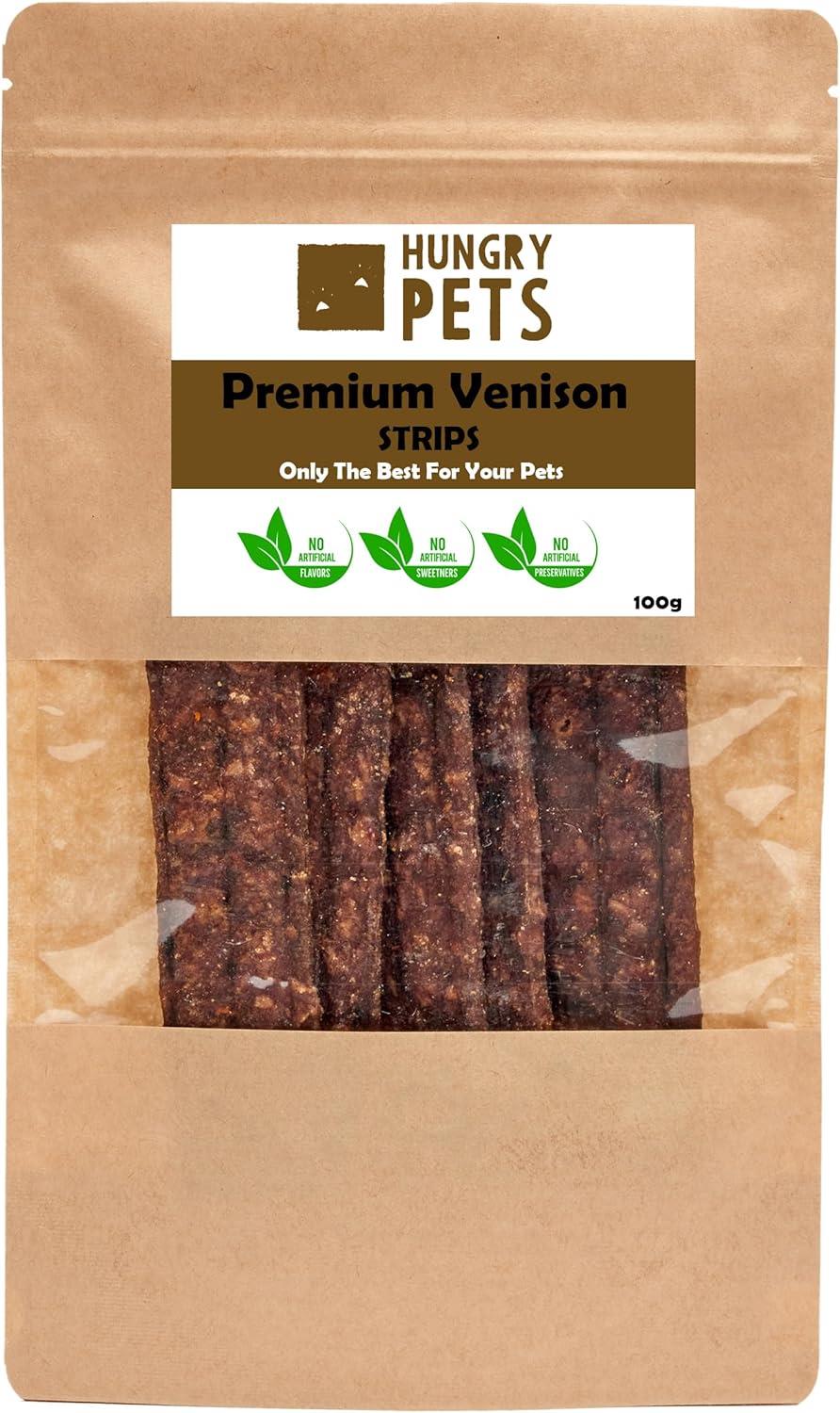 Hungry Pets Venison Strips 100g