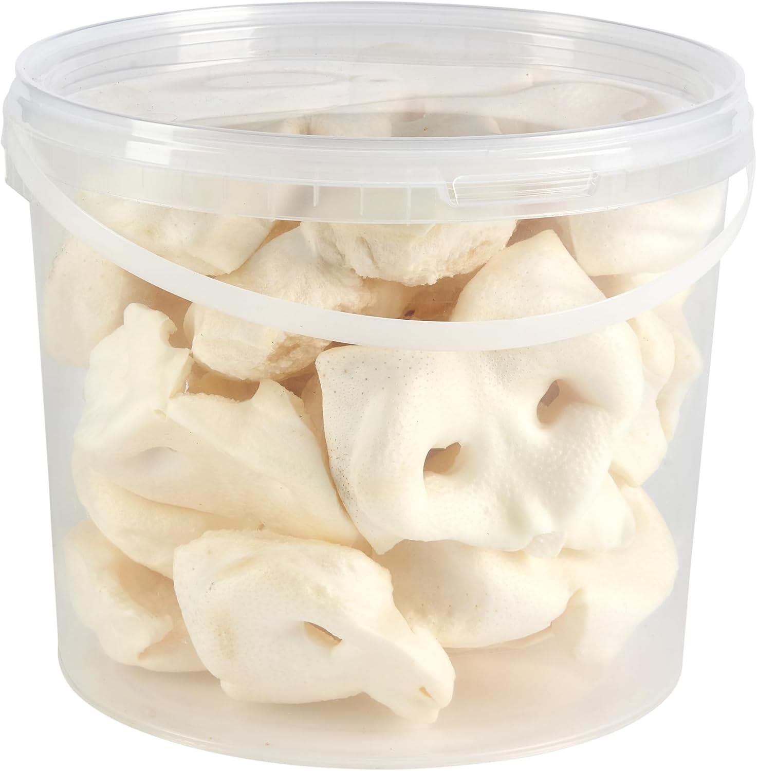 Hungry Pets Puffed Pig Snouts – 5L Tub