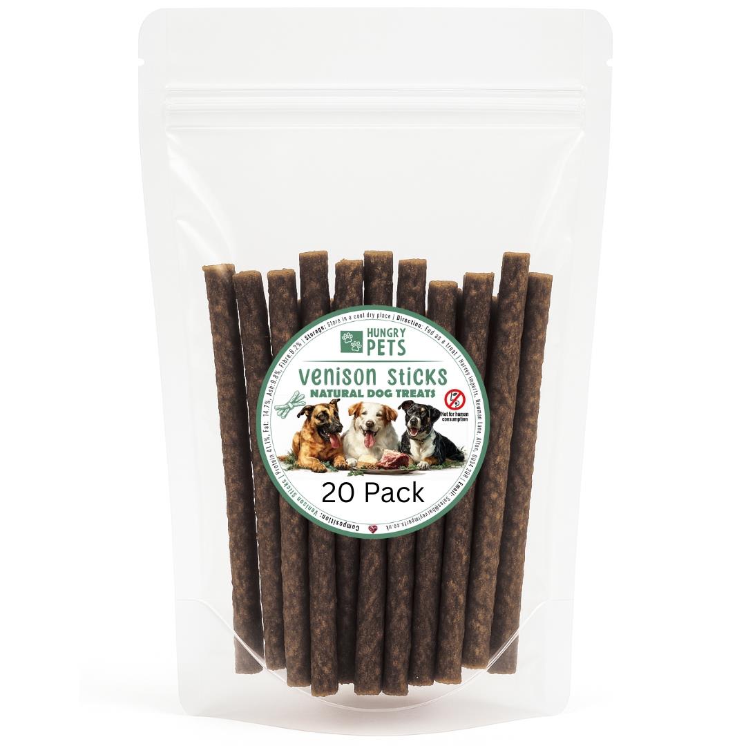 Hungry Pets Venison Sticks 20 Pack