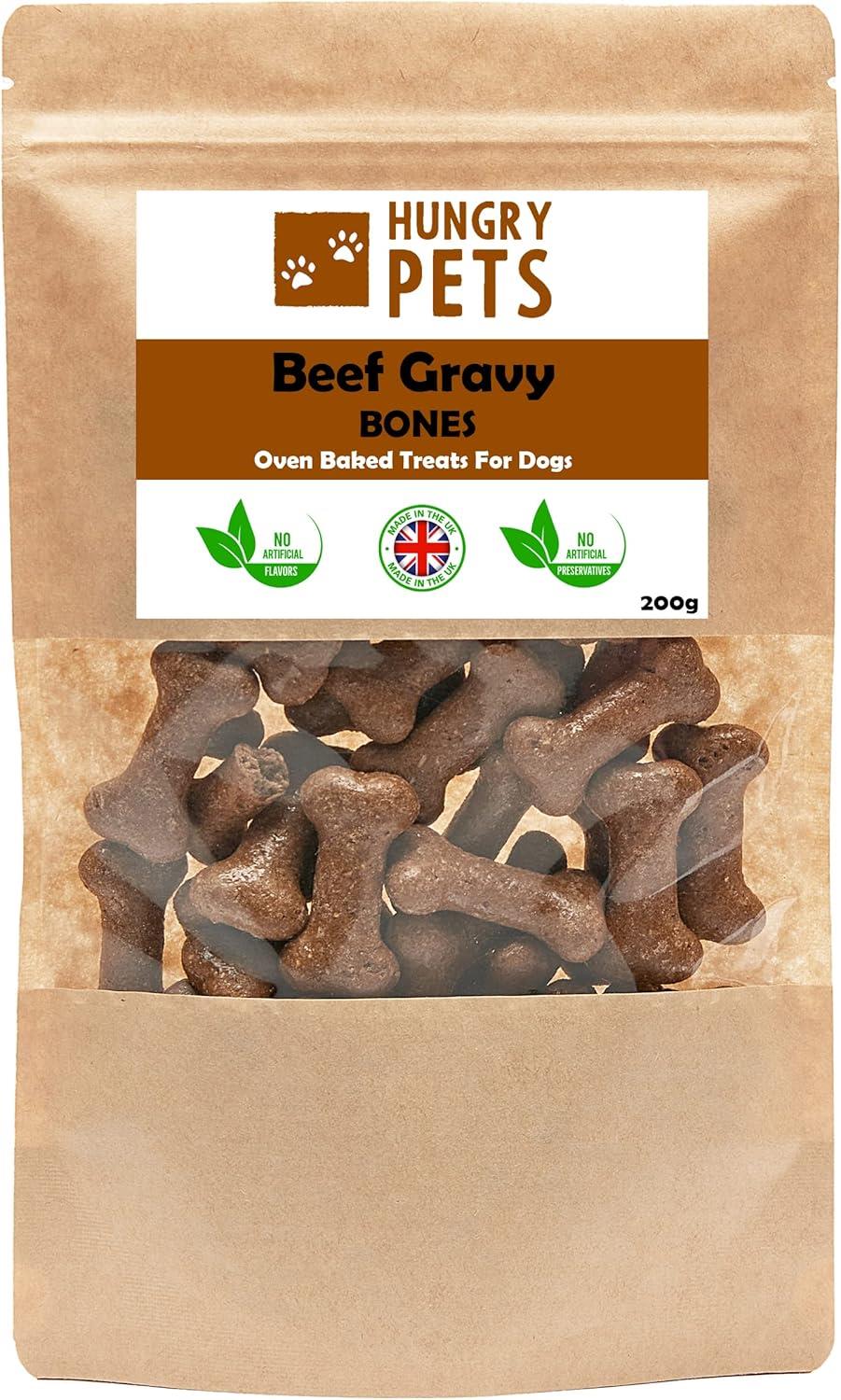 Hungry Pets Beef Gravy Bones – 200g Pouch
