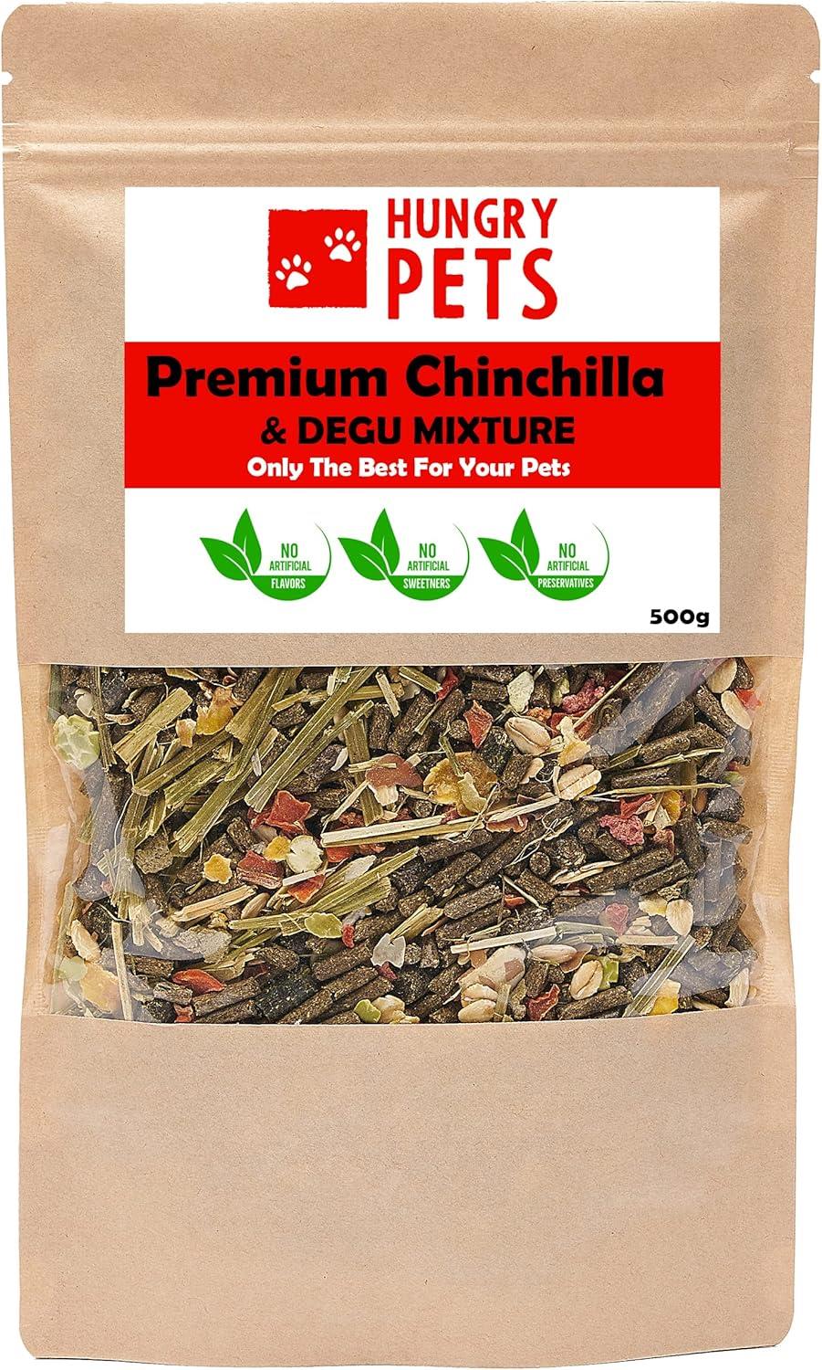 Hungry Pets Premium Chinchilla & Degu Food 500g Pouch