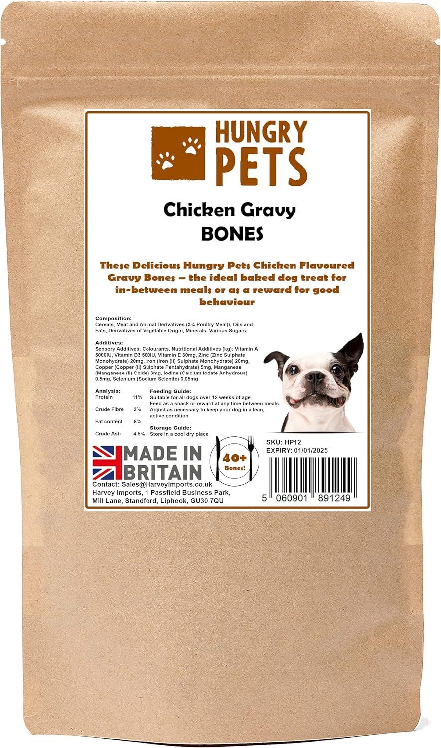 Hungry Pets Chicken Gravy Bones 200g Pouch