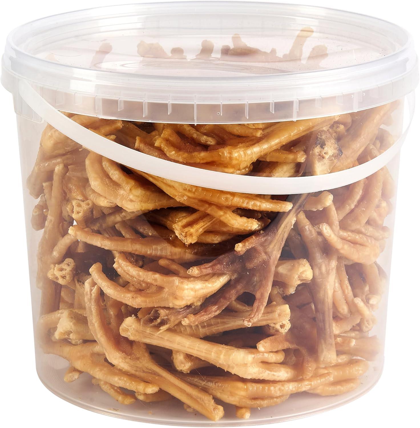 Hungry Pets Natural Chicken Feet Dog Treats 5L Tub