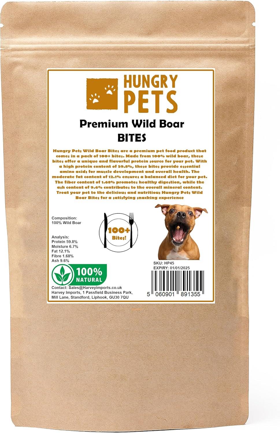 Hungry Pets Wild Boar Bites 100g Pouch