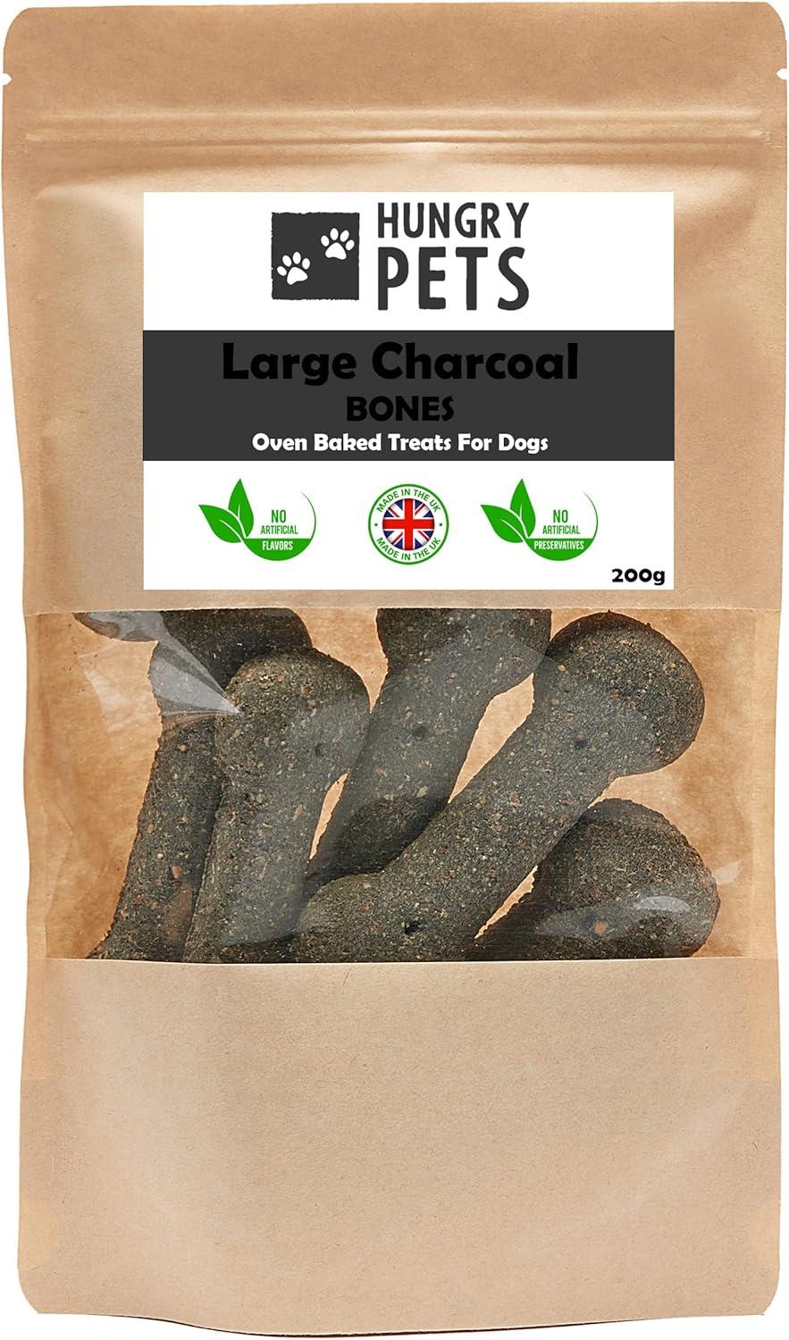 Hungry Pets Large Charcoal Bones 200g Pouch