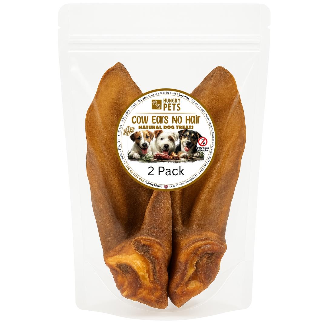 Hungry Pets Cow Ears 2 Pack