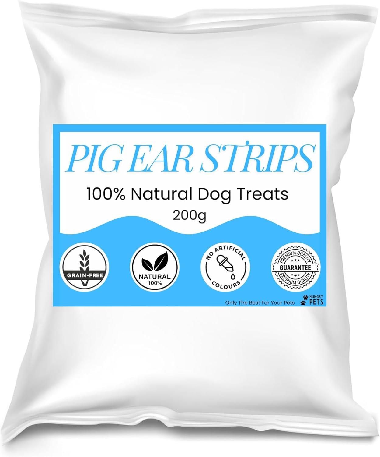 Hungry Pets Pig Ear Strips 200g Pouch