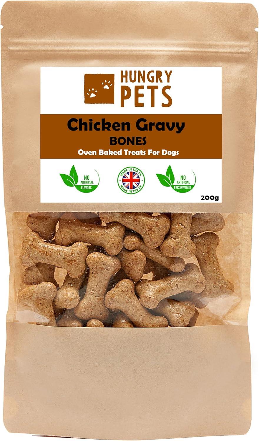 Hungry Pets Chicken Gravy Bones 200g Pouch