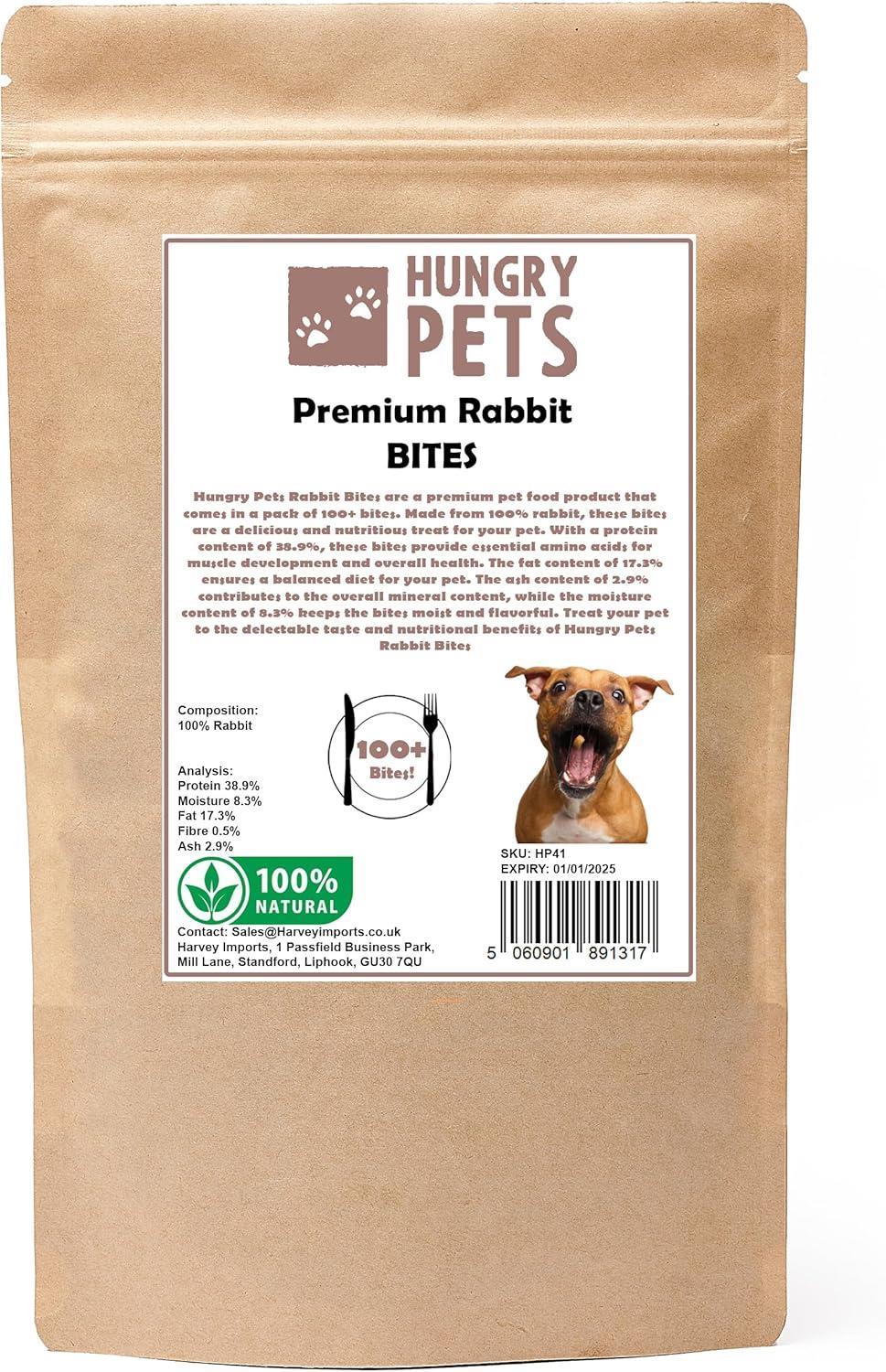 Hungry Pets Rabbit Bites 100g Pouch