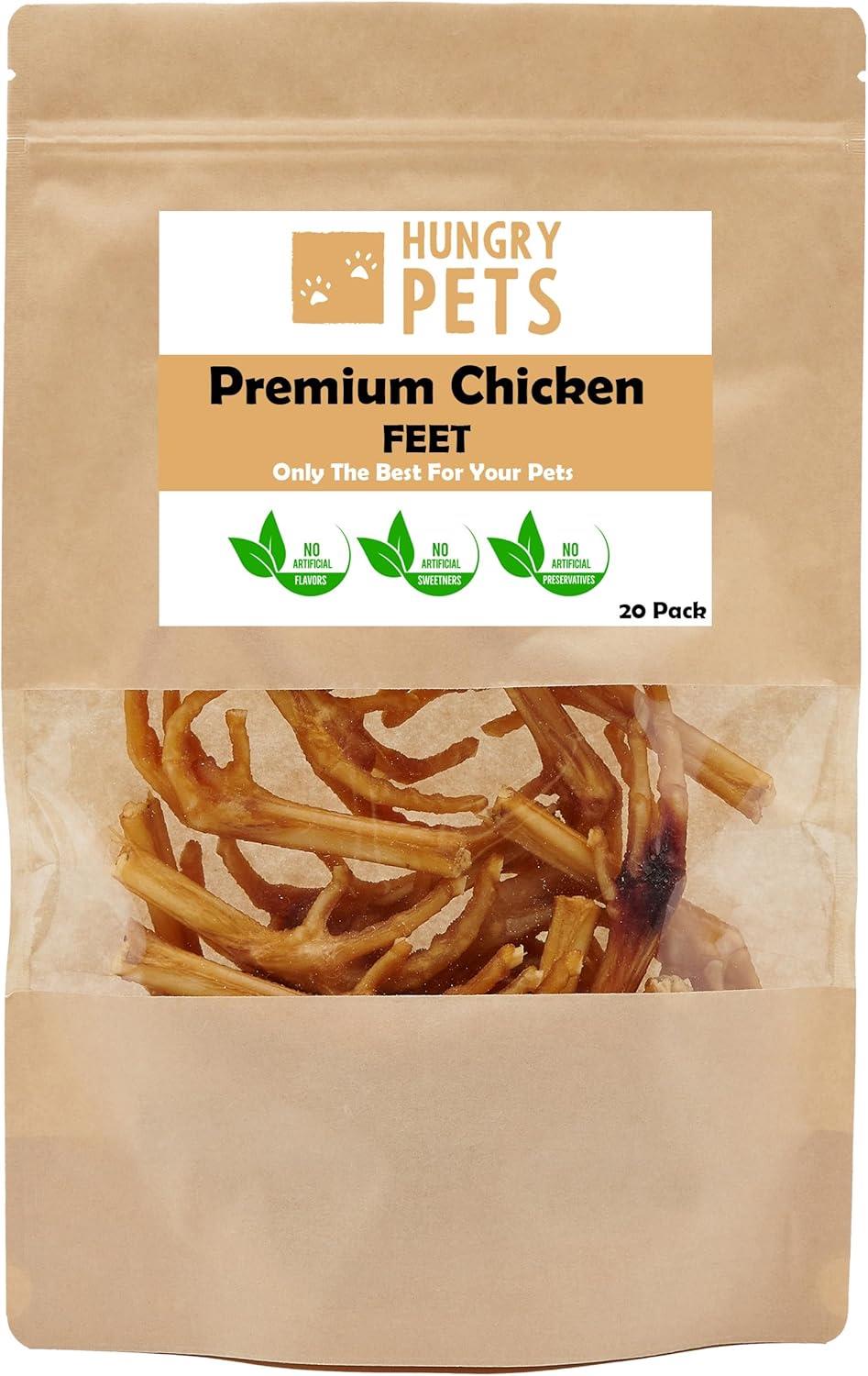 Hungry Pets Chicken Feet 20 Pack Pouch