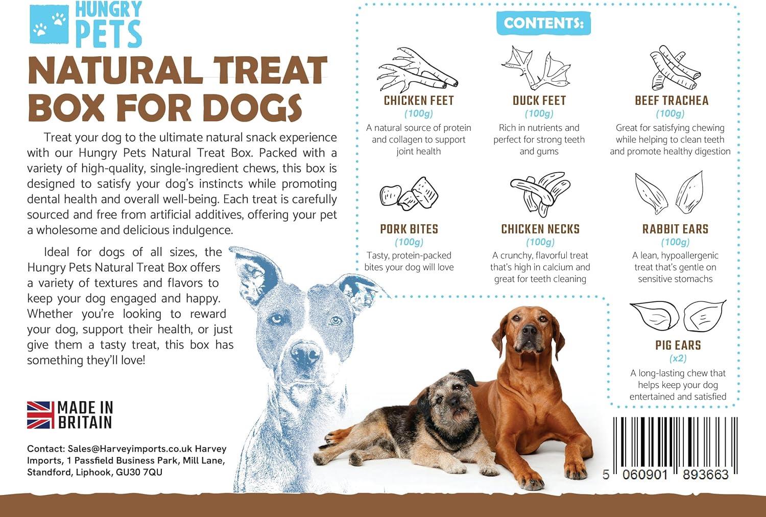 Hungry Pets Natural Dog Treat Box – Mixed Variety Pack