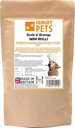 Hungry Pets Duck & Orange Rolls 200g Pouch